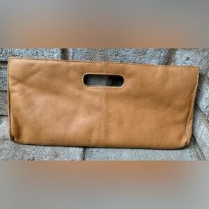 Chaos leather clutch handbag